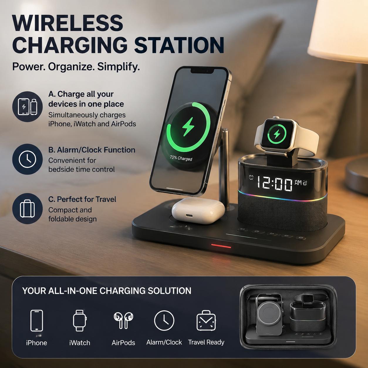 Micro Usb Cable - Magnetyczna bezprzewodowa stacja ładująca do telefonów