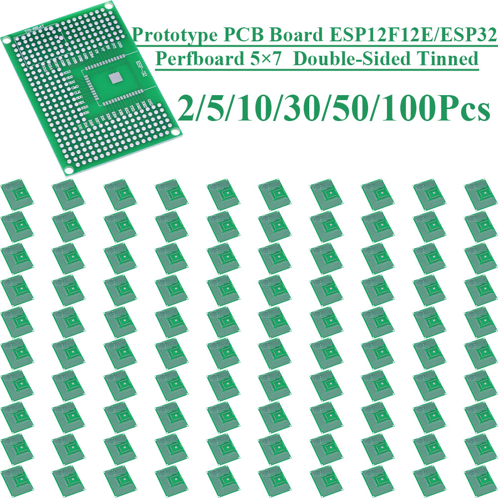 Pcb Prototyping Board - 2~100 szt. Płytka prototypowa dwustronna 5X7