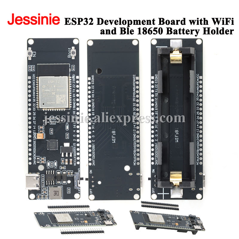 Esp32 Battery Holder Lipo - Płytka rozwojowa ESP32 z WiFi, Bluetooth,