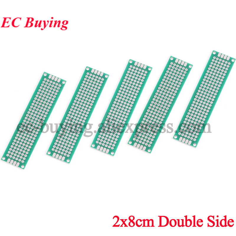 Pcb Prototyping Board - 5 sztuk 2x8cm dwustronny prototyp PCB