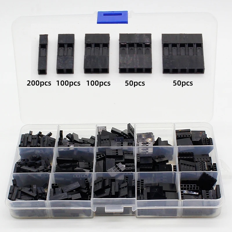 Jumper Wire Kit - 500 sztuk, w zestawie z pudełkiem,