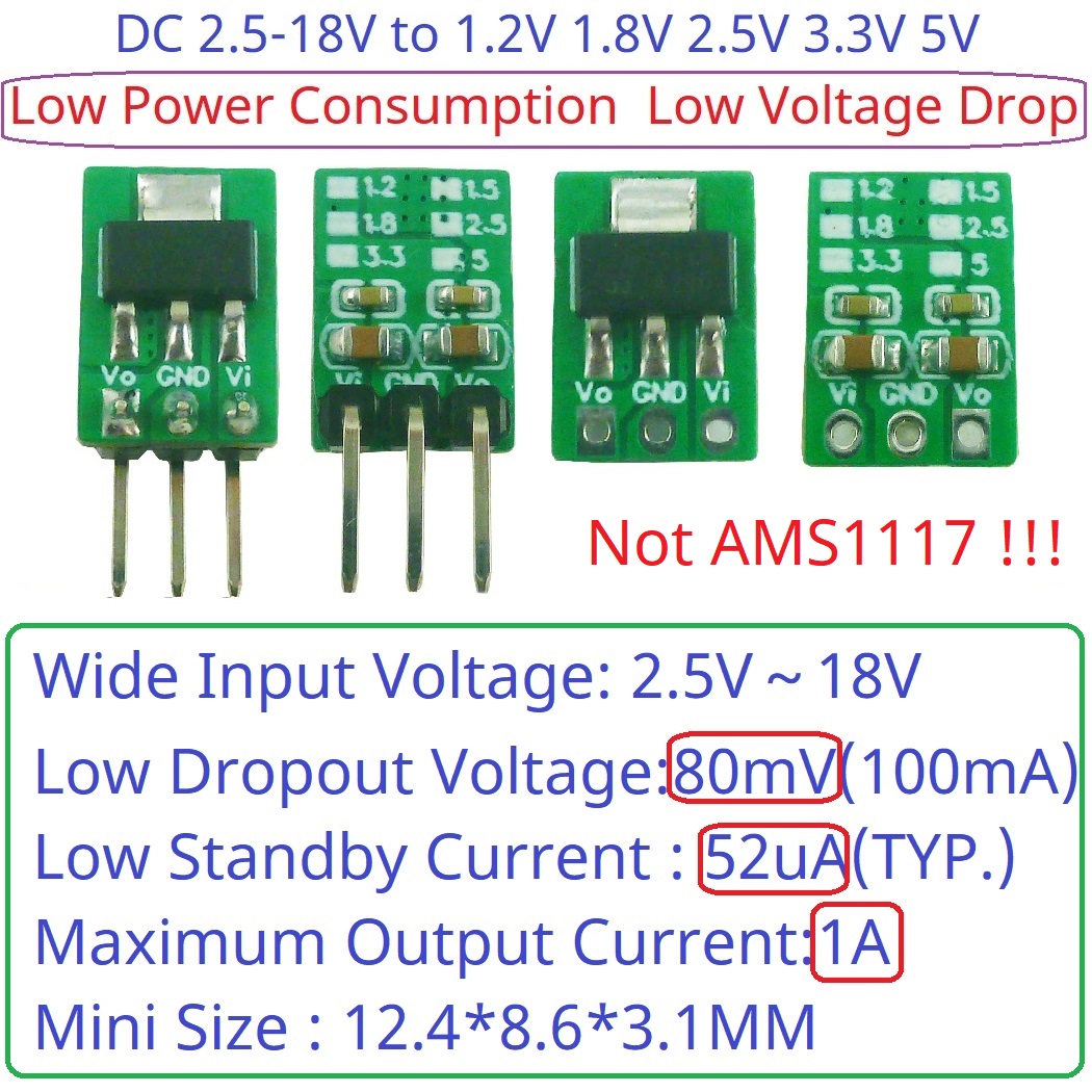 AMS1117 7805 Kompatybilny modu – Ams1117 Module recenzja i cena