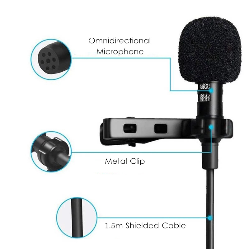 Mikrofon krawatowy 3.5mm Mini  – Micro Usb Cable recenzja i cena