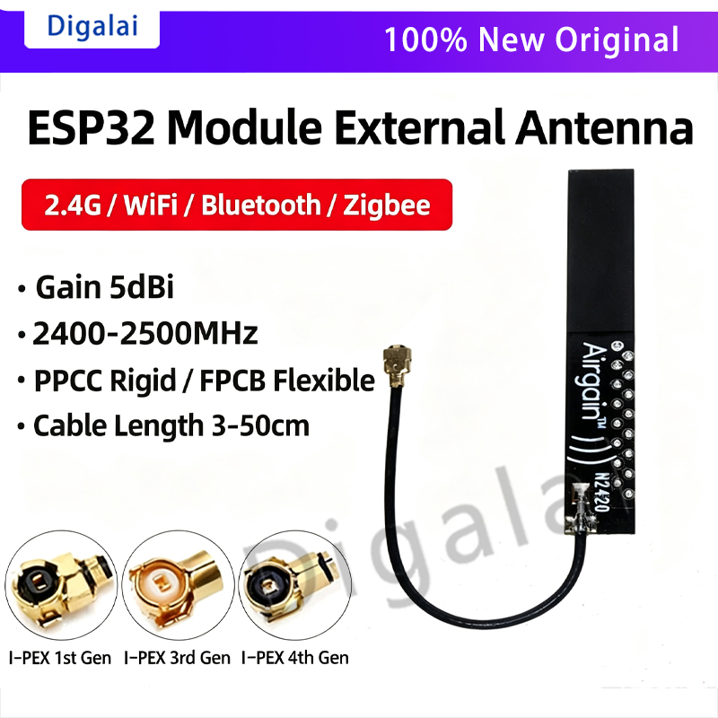 Antena ESP32 2.4GHz WiFi Bluet – Ipex Connector recenzja i cena